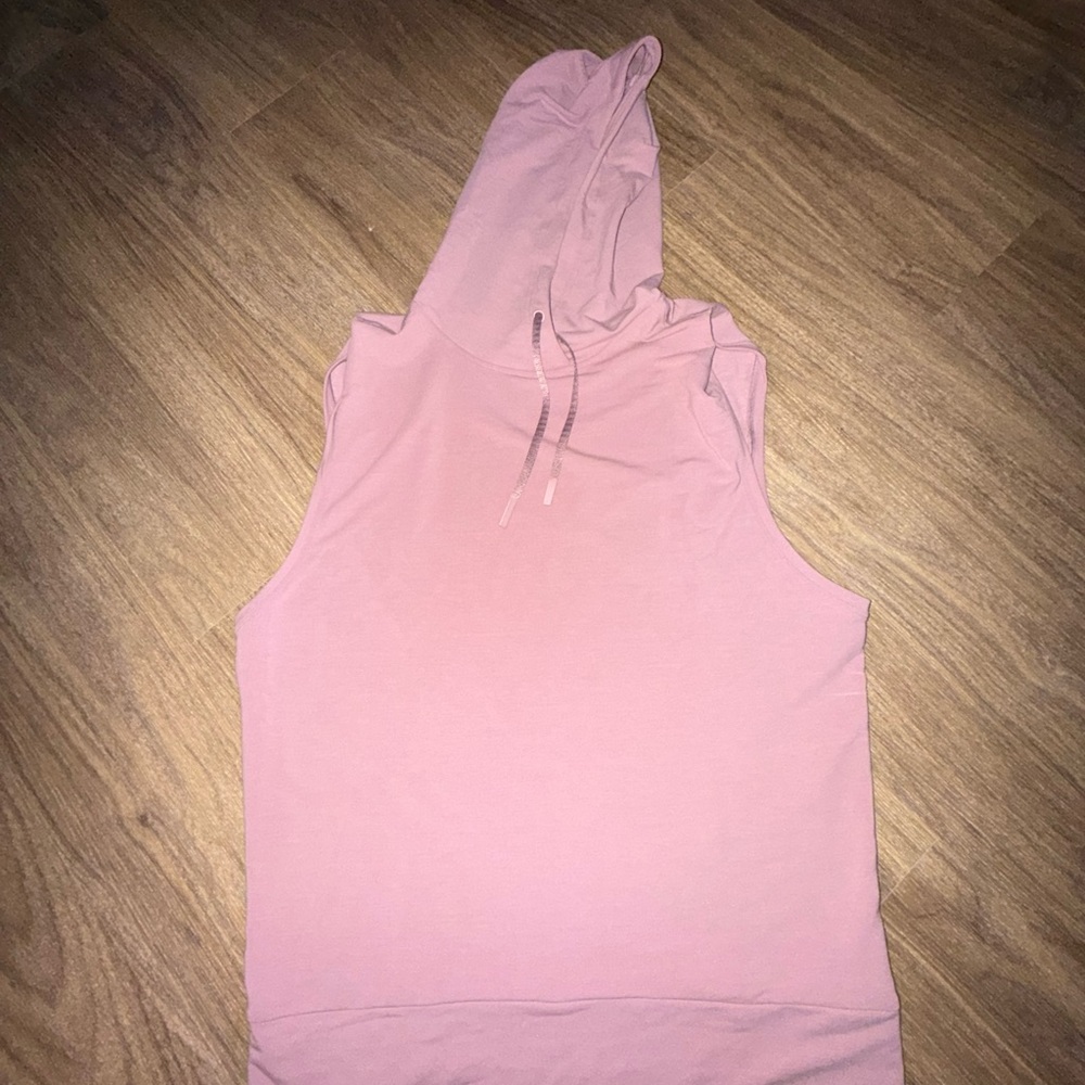 Lululemon Athletica Dusty Pink Sleeveless Hoodie